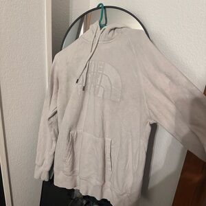 Medium white north face sweatshirt